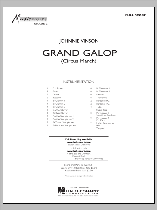 Grand Galop (Circus March) - clicca qui