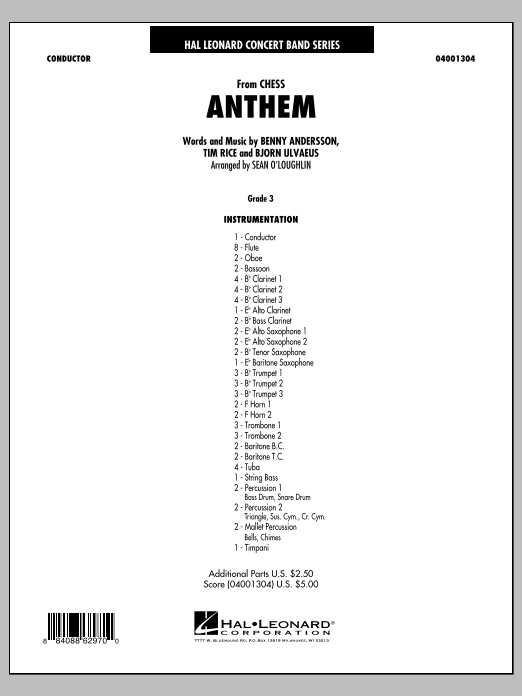 Anthem (from Chess) - clicca qui