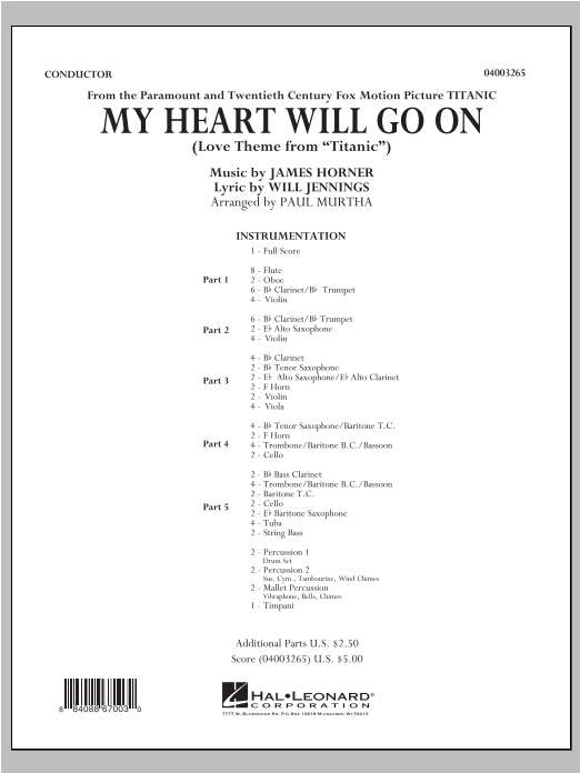 My Heart Will Go On (from Titanic) - clicca qui