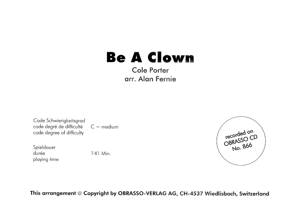 Be a Clown - clicca qui