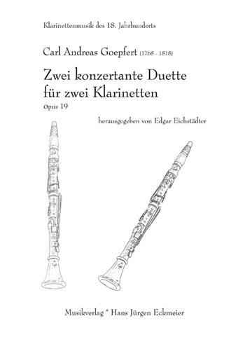 2 konzertante Duette für 2 Klarinetten - cliccare qui 2 konzertante Duette für 2 Klarinetten - cliccare qui