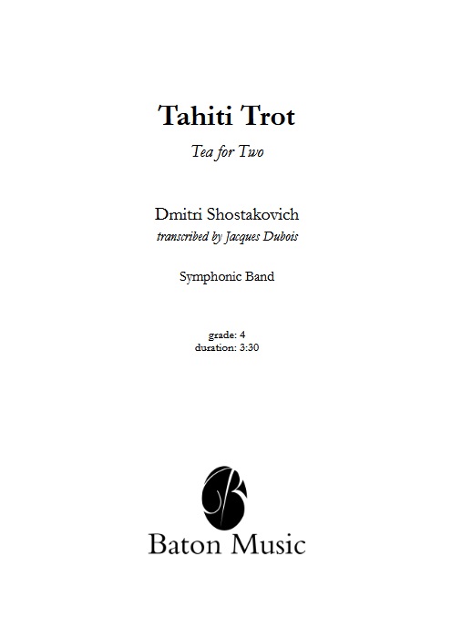 Tahiti Trot (Tea for Two) - clicca qui