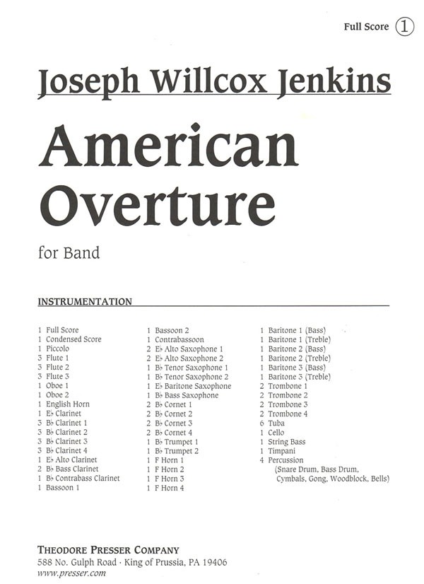 American Overture for Band - clicca qui