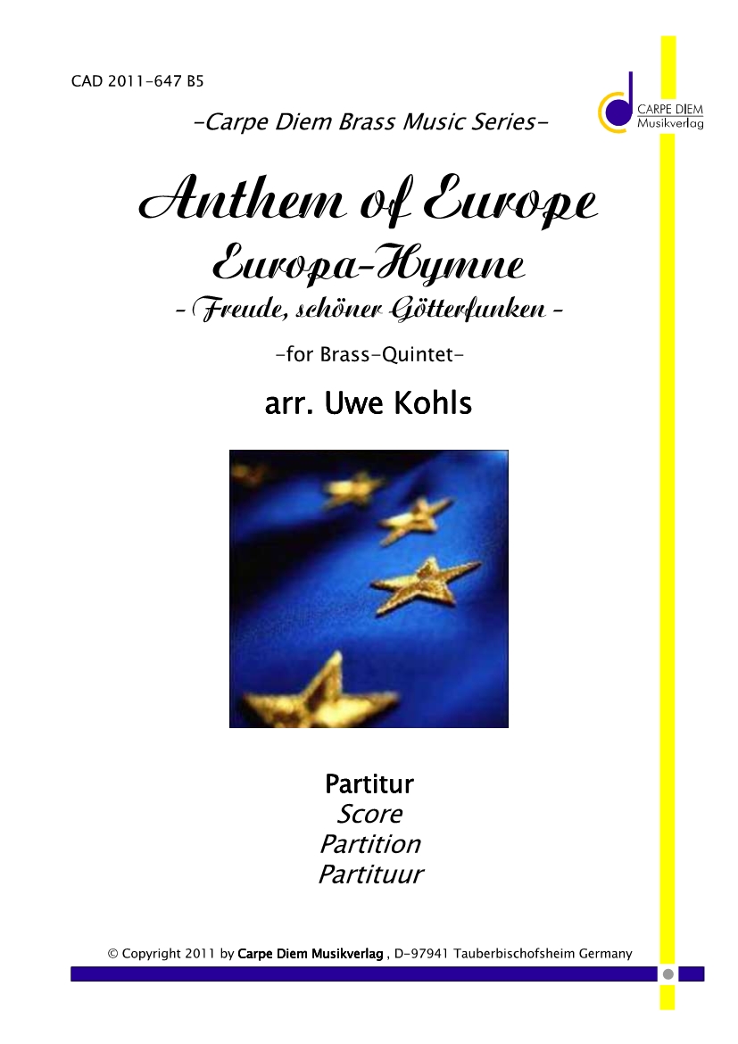 Europa-Hymne - Freude schöner Götterfunken - cliccare qui Europa-Hymne - Freude schöner Götterfunken - cliccare qui