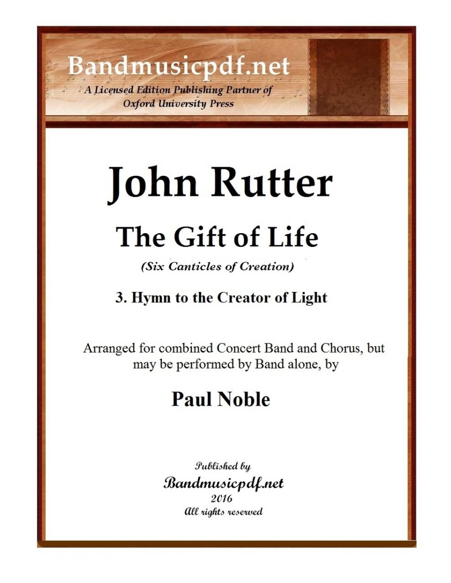 Gift of Life, The, 3. Hymn to the Creator of Light - clicca per un'immagine pi grande