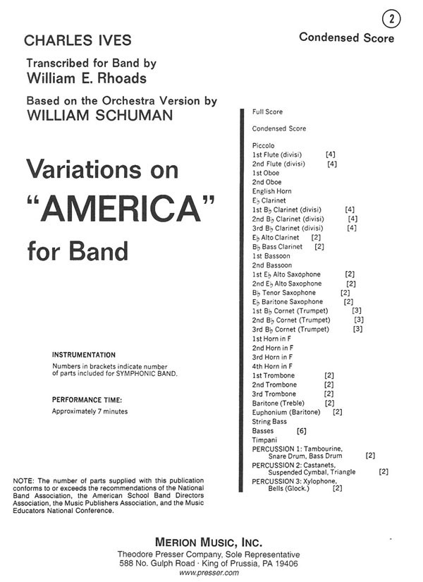 Variations on 'America' - clicca qui