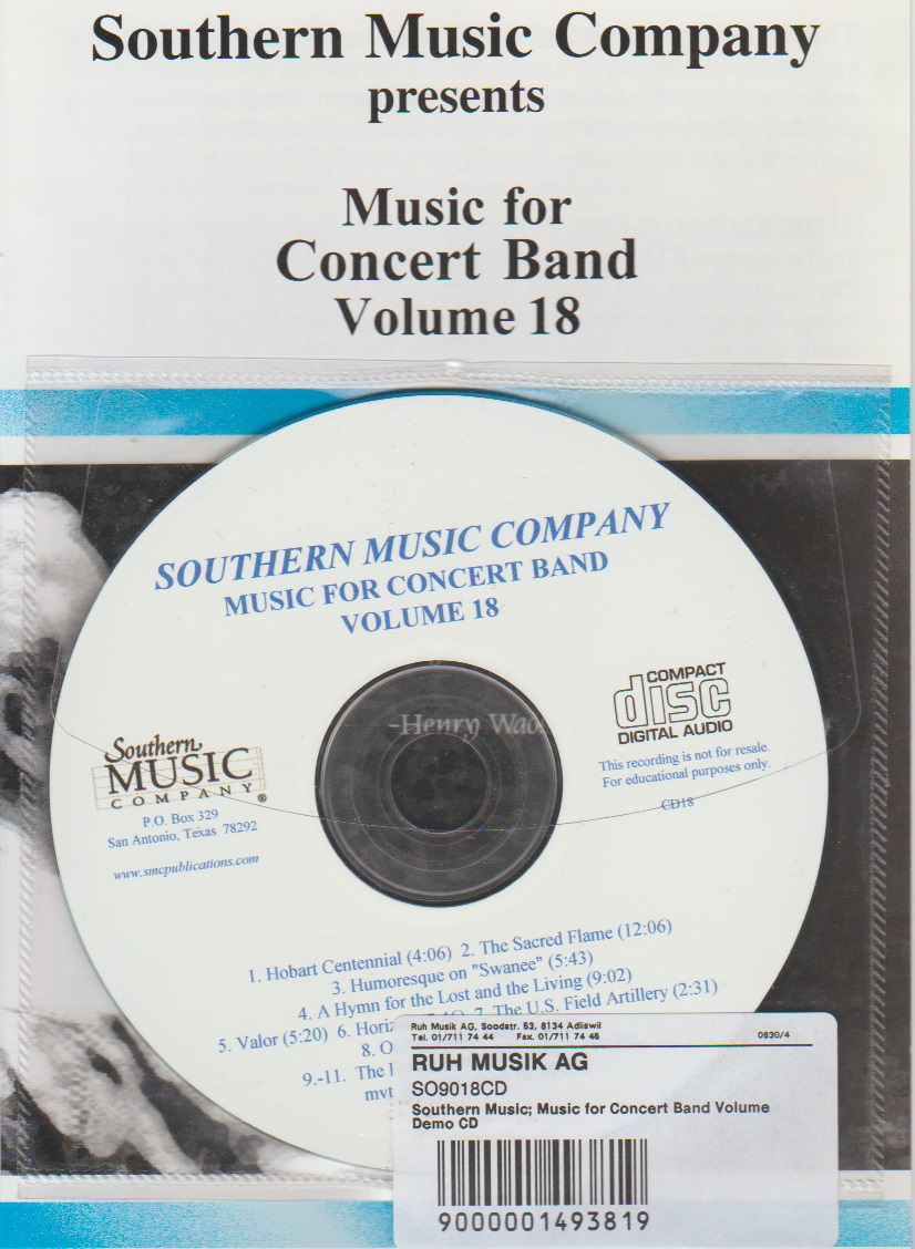 Southern Music Company #18 Music for Concert Band - cliccare qui Southern Music Company #18 Music for Concert Band - cliccare qui