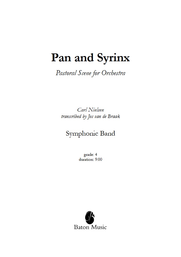 Pan and Syrinx (Pastoral Scene for Orchestra) - clicca qui