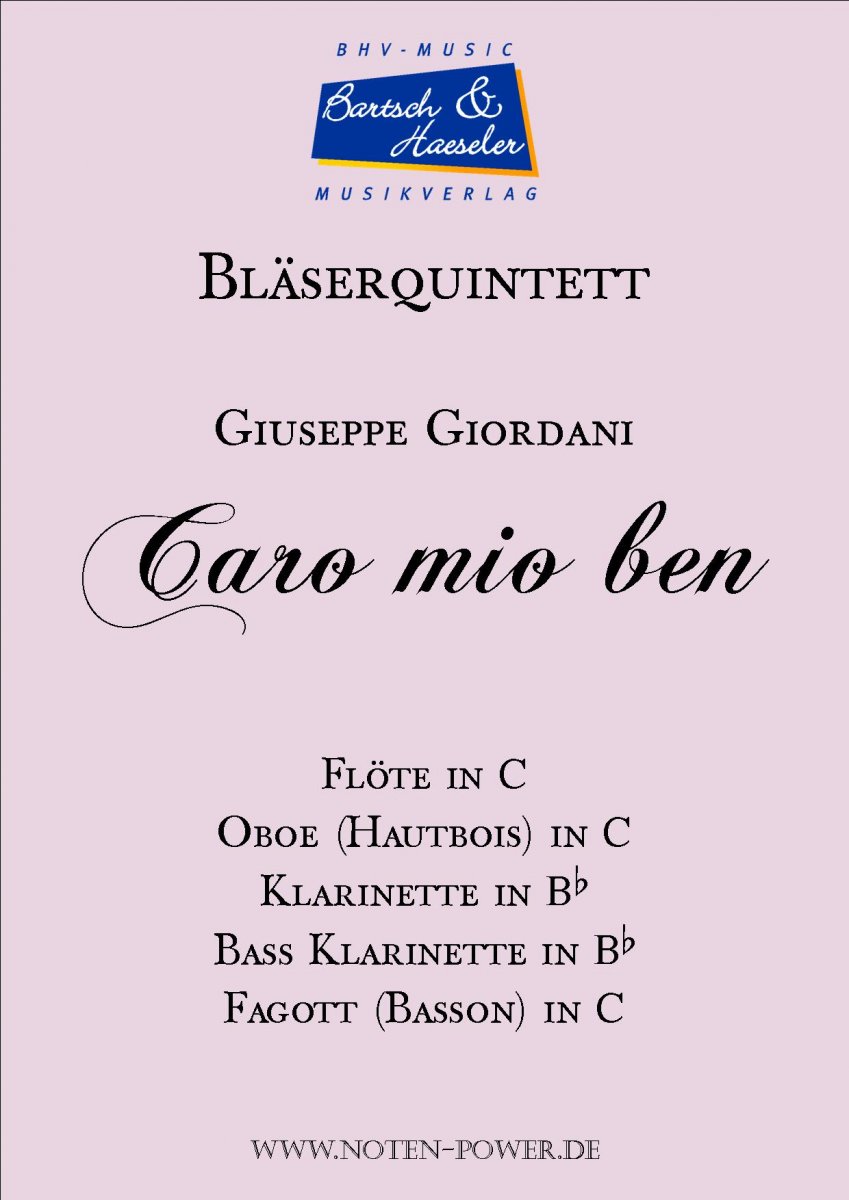 Caro mio ben - cliccare qui