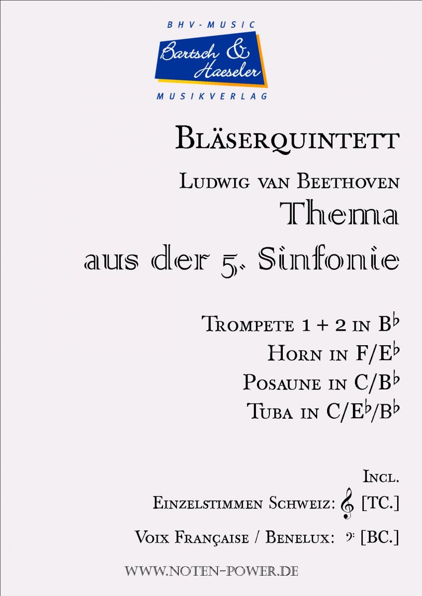 Thema aus der 5. Sinfonie - cliccare qui Thema aus der 5. Sinfonie - cliccare qui