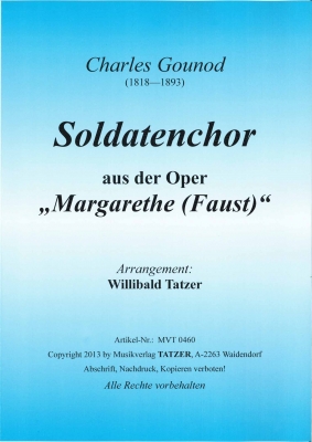 Soldatenchor (aus der Oper 'Faust') - cliccare qui