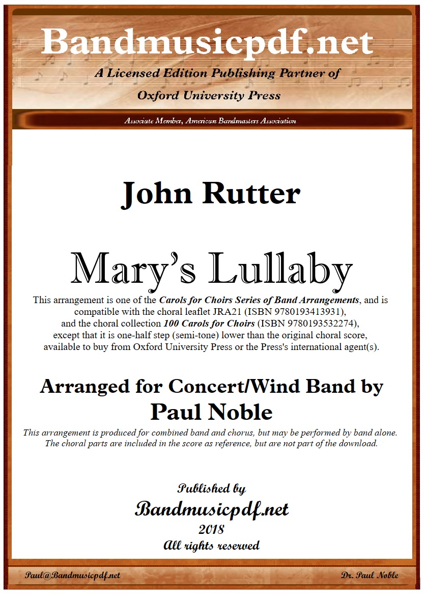 Mary's Lullaby - cliccare qui