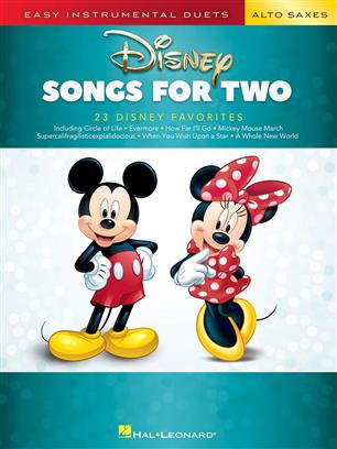 Disney Songs for Two Alto Saxes - cliccare qui