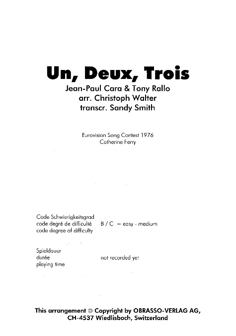 Un, Deux, Trois - clicca qui