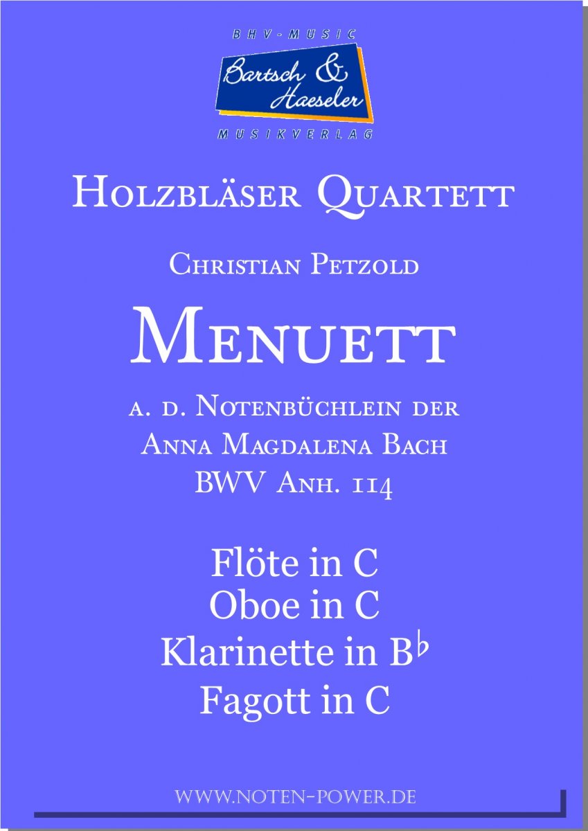 Menuett BWV Anh. 114 - cliccare qui