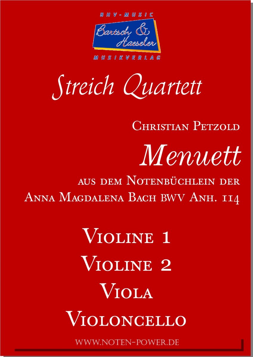 Menuett BWV Anh. 114 - cliccare qui