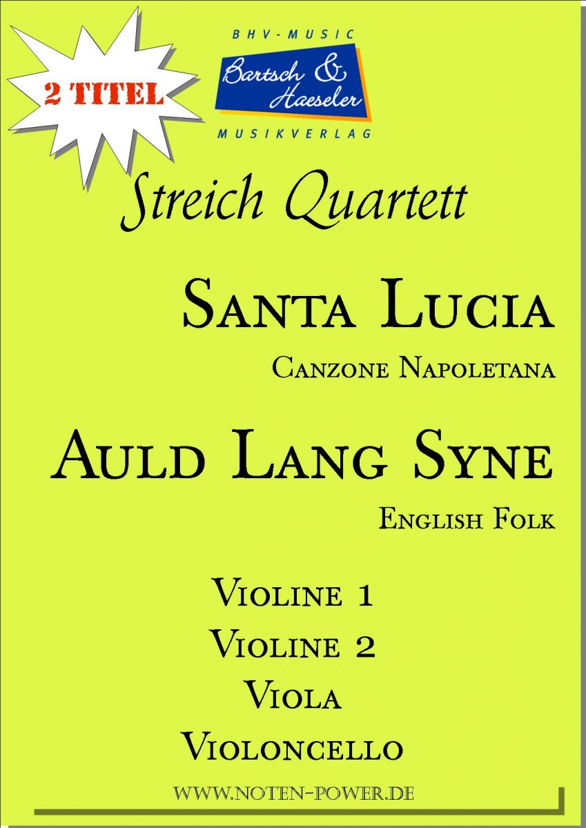 Santa Lucia / Auld Lang Syne - cliccare qui Santa Lucia / Auld Lang Syne - cliccare qui