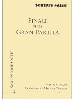 Finale from Gran Partita (Sax Octet) - cliccare qui