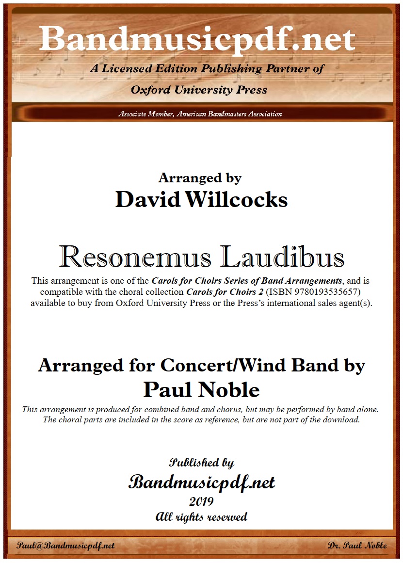 Resonemus Laudibus - cliccare qui