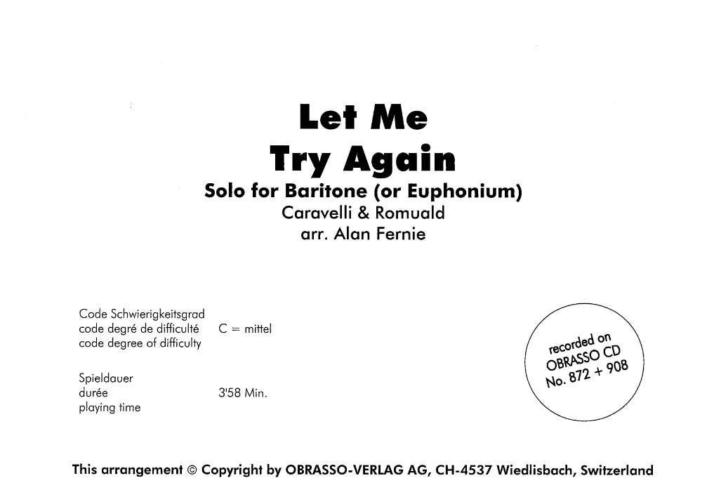 Let Me Try Again - clicca qui