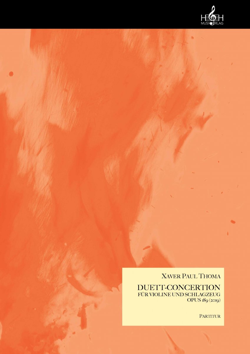 Duett-Concertion fr Violine und Schlagzeug opus 189 (2019) - cliccare qui