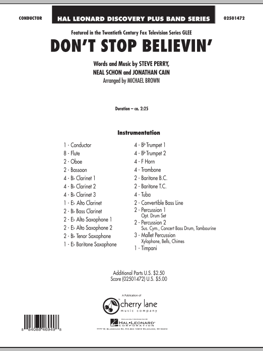 Don't Stop Believin' (from 'Glee') - clicca qui