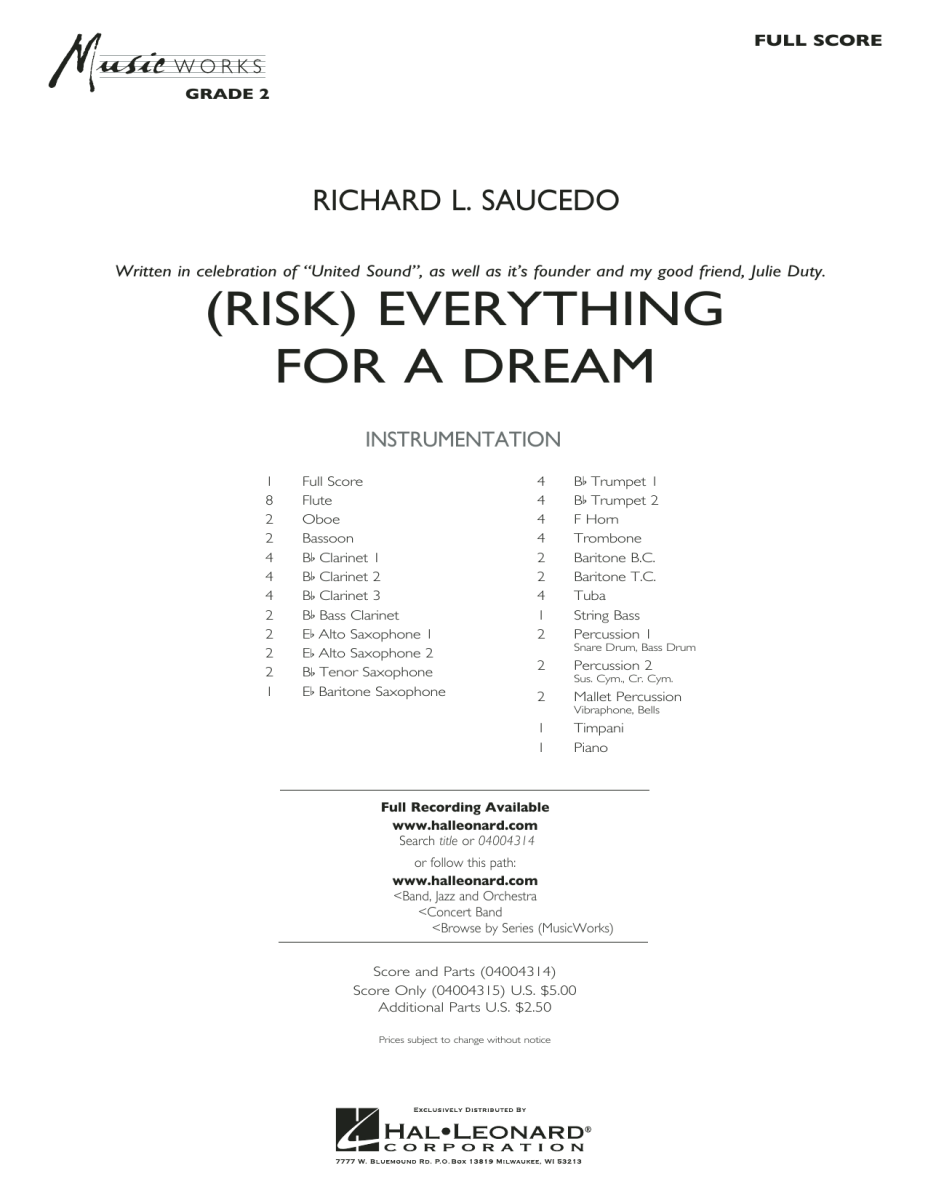 (Risk) Everything for a Dream - clicca qui