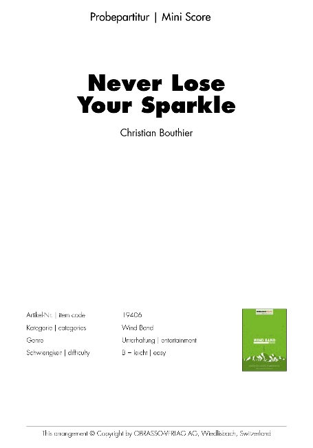 Never Lose Your Sparkle - clicca qui