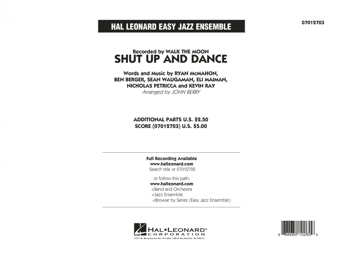 Shut Up and Dance - clicca qui