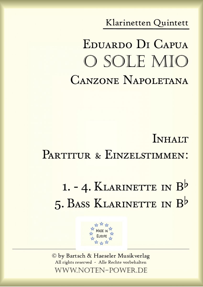 O Sole Mio - cliccare qui O Sole Mio - cliccare qui