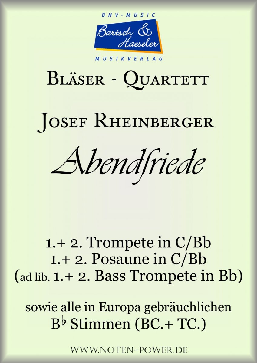 Abendfriede - cliccare qui Abendfriede - cliccare qui