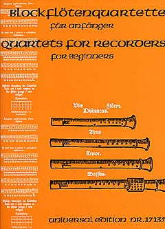 Blockfltenquartette fr Anfnger/Quartets for Recorders for Beginners - cliccare qui