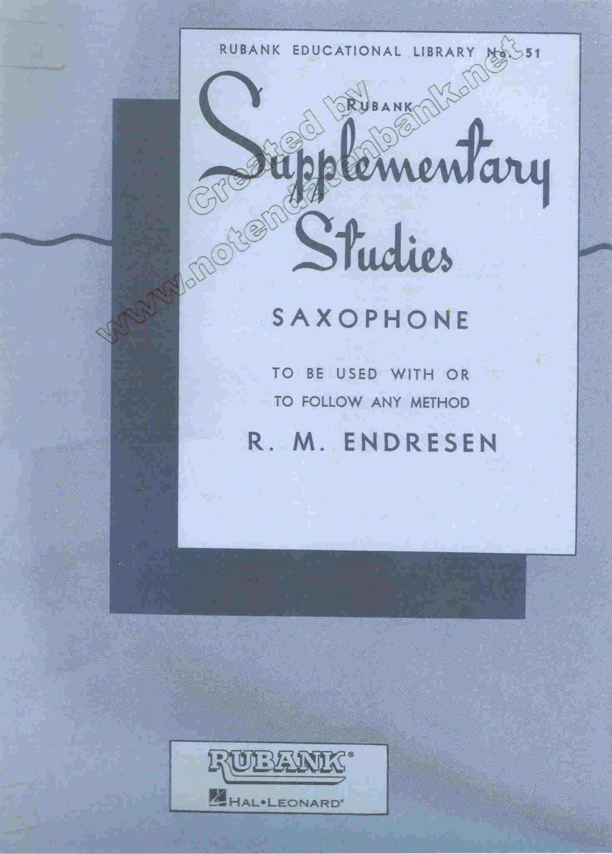 Supplementary Studies Saxophone - cliccare qui