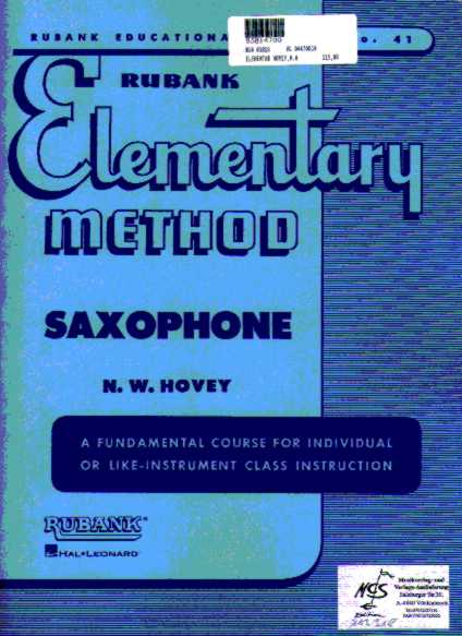 ELEMENTARY METHOD SAXOPHONE - cliccare qui