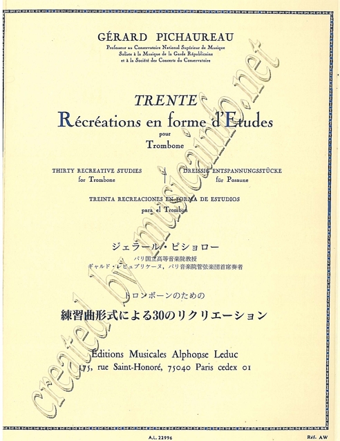Trente Pecreations en forme d'Etudes - cliccare qui