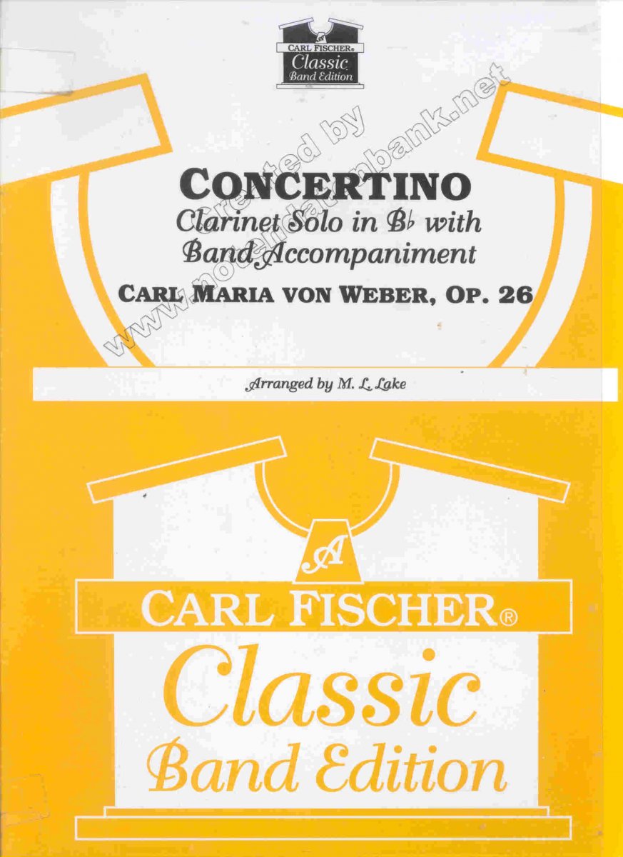Concertino for Clarinet (Eb-Dur) - cliccare qui