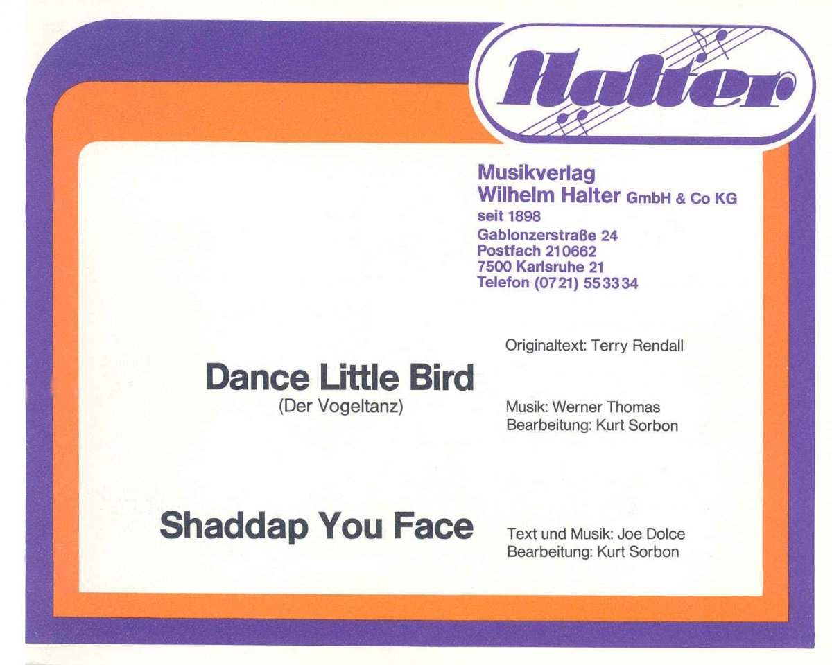 Shaddap You Face - cliccare qui