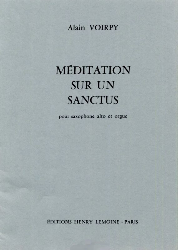 Meditation sur un Sanctus - cliccare qui Meditation sur un Sanctus - cliccare qui