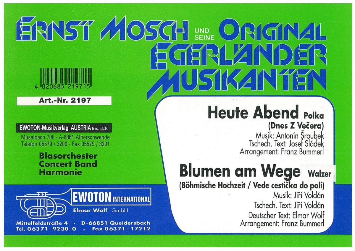 Heute Abend (Dnes z Vecera) - cliccare qui Heute Abend (Dnes z Vecera) - cliccare qui