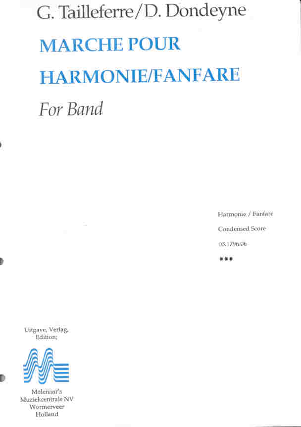 Marche pour Harmonie et Fanfare - cliccare qui Marche pour Harmonie et Fanfare - cliccare qui