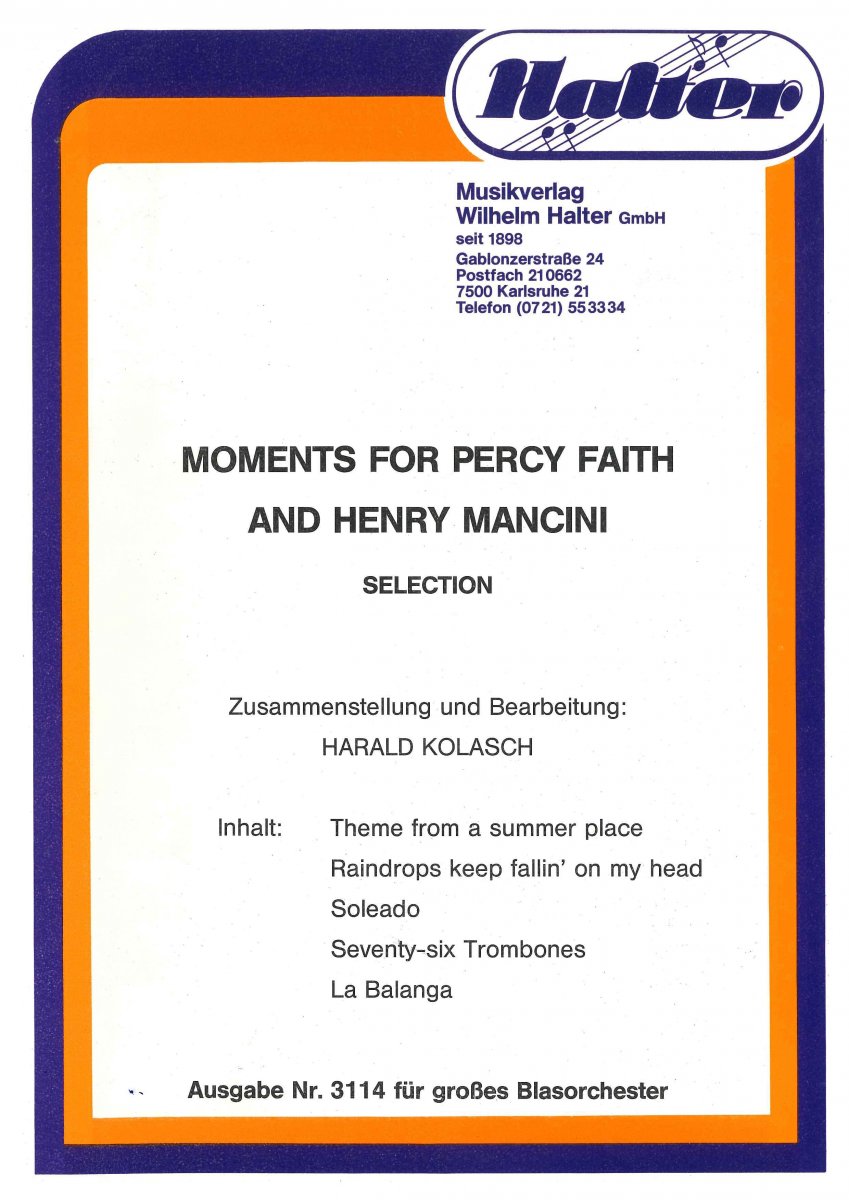 Moments for Percy Faith and Henry Mancini - cliccare qui