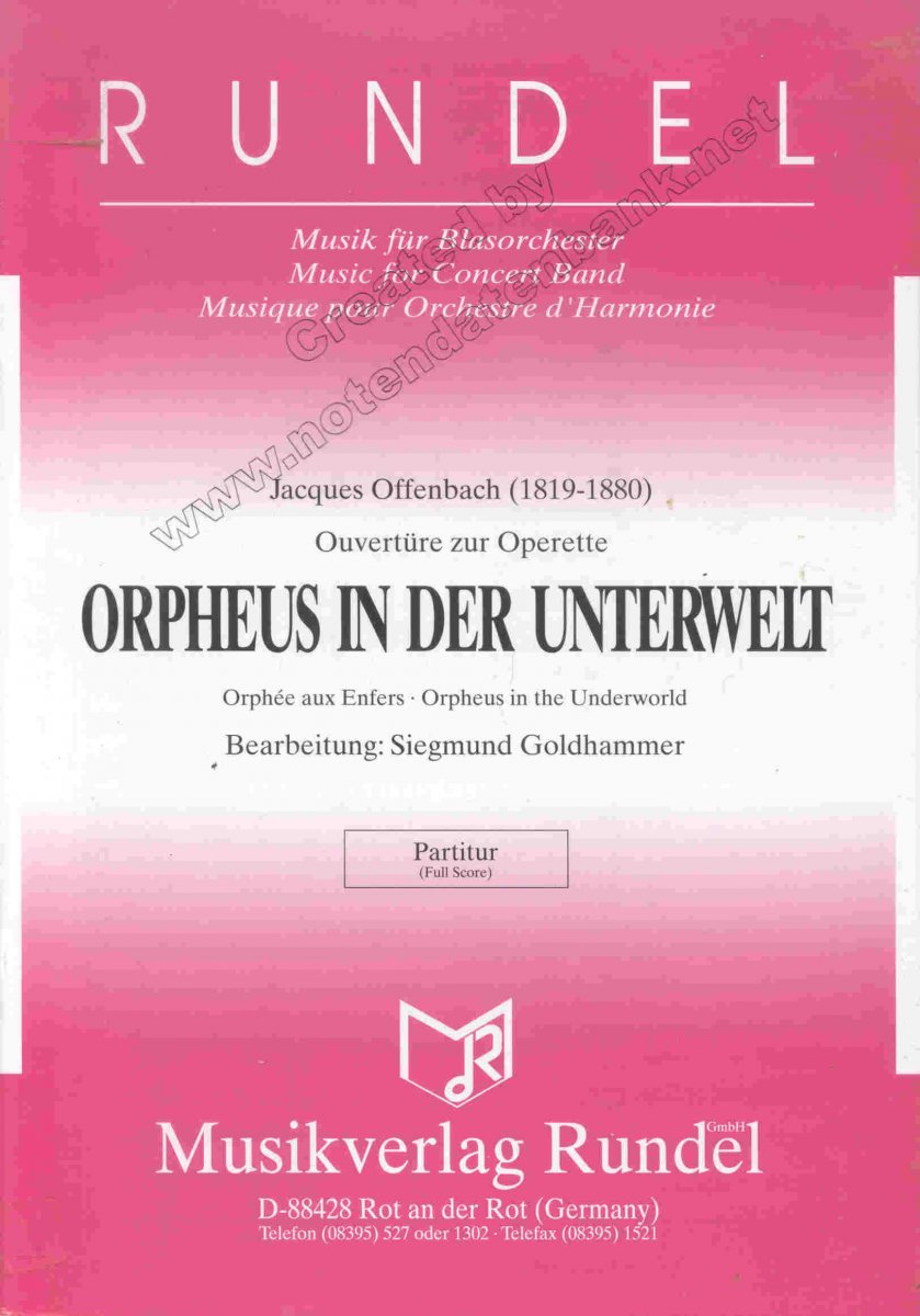 Orpheus in der Unterwelt (Orpheus in the Underworld / Orphée aux Enfers) - cliccare qui Orpheus in der Unterwelt (Orpheus in the Underworld / Orphée aux Enfers) - cliccare qui