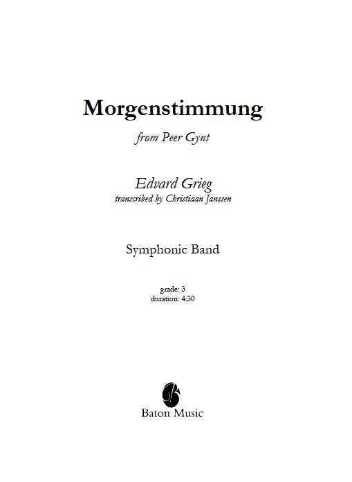 Morgenstimmung (Morning Mood) - clicca qui