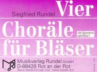 4 Choräle für Bläser (Vier) - cliccare qui 4 Choräle für Bläser (Vier) - cliccare qui