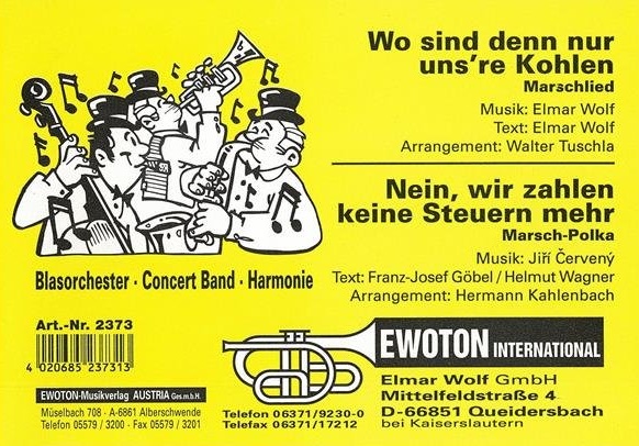 Wo sind denn nur uns're Kohlen - cliccare qui Wo sind denn nur uns're Kohlen - cliccare qui