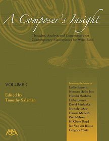A Composer's Insight #2: Thoughts, Analysis and Commentary on Contemporary Masterpieces for Wind Band - cliccare qui