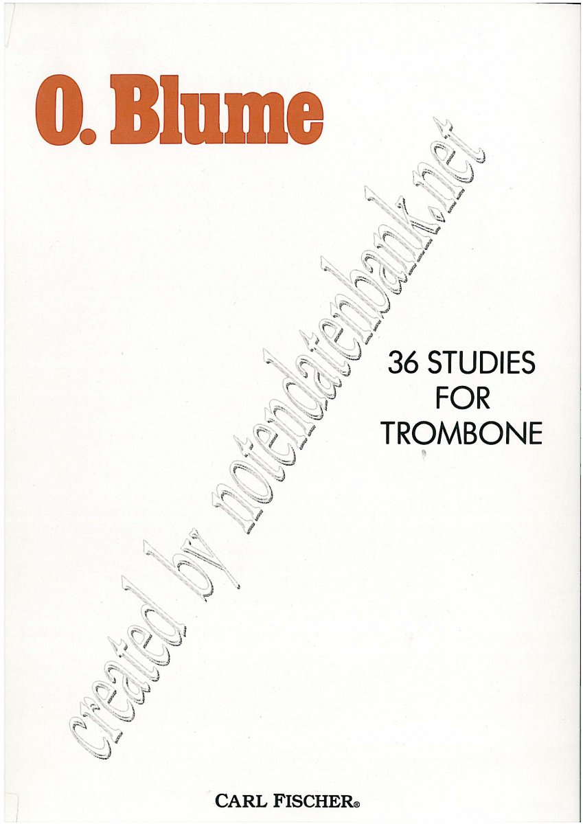 36 Studies for Trombone - cliccare qui