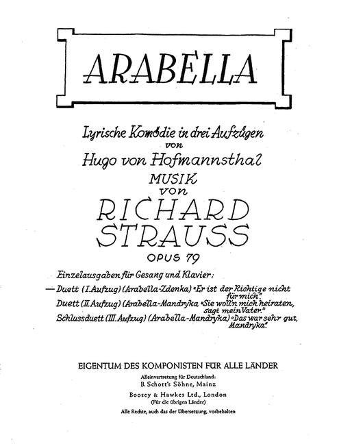 Arabella (Aber der Richtige wenn's einen gibt) - cliccare qui