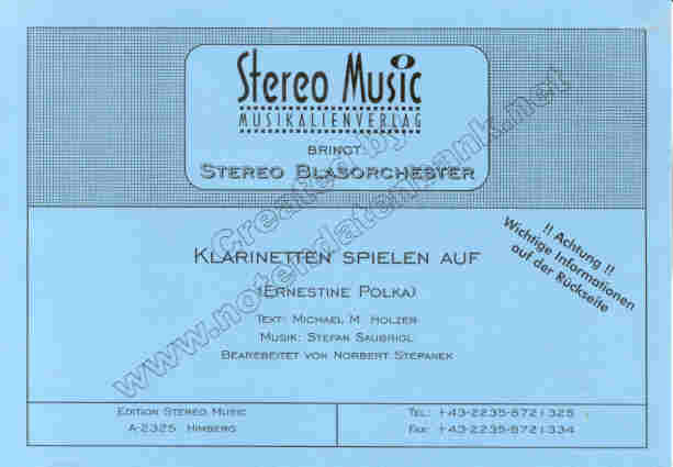 Klarinetten spielen auf (Ernestine Polka) - cliccare qui