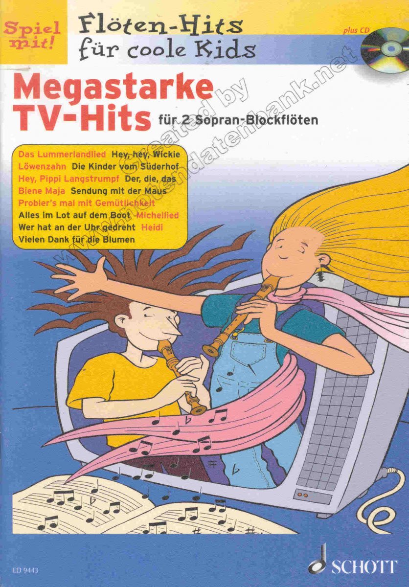 Flten-Hits fr coole Kids: Megastarke TV-Hits fr 2 Sopran-Blockflten - cliccare qui